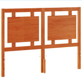 Headboard Wax Brown 135 cm Solid Wood Pine 844210