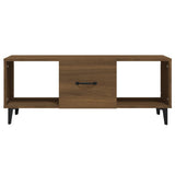 Coffee Table Brown Oak 102x50x40 cm Engineered Wood 817530