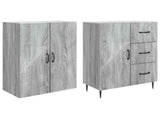 Cabinet Set 2 pcs Grey Sonoma 66 x 34.5 x 89.5 cm 3416661