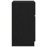 Bedside Cabinets 2 pcs Black 39x35x65 cm Engineered Wood 861322