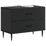 Bedside Cabinet Black 62 x 34.5 x 47.5 cm Engineered Wood 894776