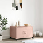 ZNTS Coffee Table Pink 68x50x43.5 cm Steel 846687