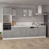 Drawer Bottom Cabinet Lyon Concrete Grey 50x46x81.5 cm Engineered Wood 801224