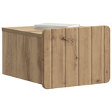 Wall-Mounted Bedside Cabinet 2 pcs Artisan Oak Engineered Wood 898274