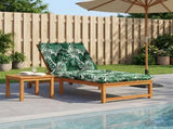 Sunlounger Cushion GEMERT 100% Polyester Leaf Pattern 947421