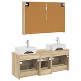 Bathroom Furniture Set 4 pcs Sonoma Oak 3406825