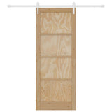 Sliding Door ORKDAL Brown 83 x 211 cm Solid Pine Wood 3333758