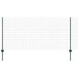 Welded Wire Fence 10 x 1 m PVC-Coated Steel Green Mesh 3335975