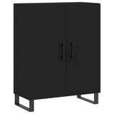 Highboard Black 69.5x34x180 cm Engineered Wood 3189278