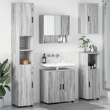 Bathroom Furniture Set 5 pcs Grey Sonoma 61 x 35 x 64 cm 3392989