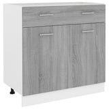 Drawer Bottom Cabinet Lyon Grey Sonoma 80x46x81.5 cm Engineered Wood 815580
