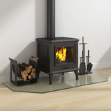 Fireplace Glass Plate Hexagon 120x50 cm 324137