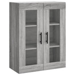 Highboard Grey Sonoma 69.5x34x180 cm Engineered Wood 3198239