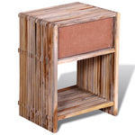 ZNTS Nightstand with Drawer Reclaimed Teak Wood 241715