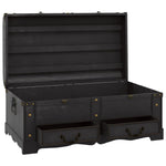 ZNTS Wooden Treasure Chest Large Black 60797