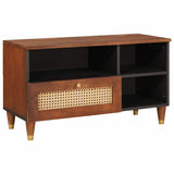 TV Cabinet with Drawer Brown 80 x 33.5 x 46 cm Solid Mango Wood 4018897