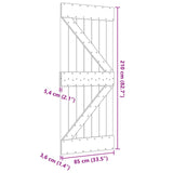 Door NARVIK Natural 85 x 210 cm Solid Pine Wood 42047080