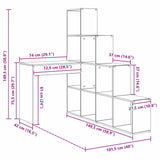 Corner Desk White 101.5 x 149.5 x 149.5 cm Engineered Wood 3337241