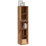 CD Cabinets 2 pcs Old Wood 21x16x93.5 cm Engineered Wood 855838