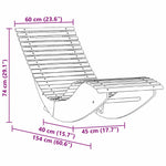 Rocking Sun Loungers 2 pcs Brown 154 x 60 x 74 cm 4103881