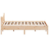 Bed Frame without Mattress 150x200 cm King Size Solid Wood Pine 3216366