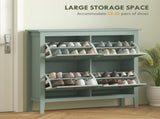 Modern Four-Drawer Shoe Cabinet - Green T3398P341273