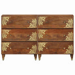 Sideboard 2 pcs Honey brown 60 x 33.5 x 75 cm Solid Mango wood 3310145