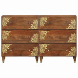 Sideboard 2 pcs Honey brown 60 x 33.5 x 75 cm Solid Mango wood 3310145