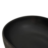 Countertop Basin Grey and Black Oval 59x40x14 cm Ceramic 155109