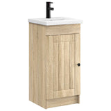 Bathroom Vanity with Sink Sonoma Oak 42 x 40 x 84.5 cm 890026