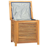 Garden Storage Box with Bag 60x50x58 cm Solid Wood Teak 363269