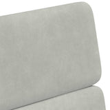 Dining Chairs with Wheels 2 pcs Light grey 58 x 65 x 98 cm 42017875