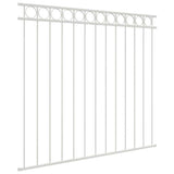 Fence Element ASSEN White 170 x 120 cm Steel 42003928