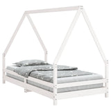 Kids Bed Frame White 90x190 cm Solid Wood Pine 834493