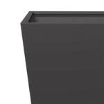 ZNTS Garden Planters Black 2 pcs 50x50x50 cm Steel 851067