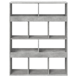 Bookcase Concrete Grey 100x33x125.5 cm Engineered Wood 3309360