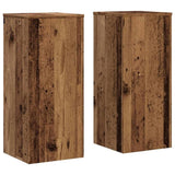 Plant Stands 2 pcs Old Wood 30x30x70 cm Engineered wood 852931