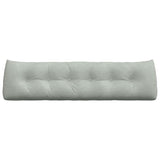 Back Pillow Light Grey 180 x 24 x 50 cm Velvet 42014574