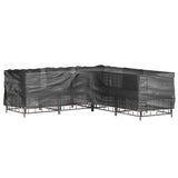 L-Shaped Garden Furniture Covers 2 pcs 12 Eyelets 185x185x90 cm 3155369