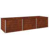 Raised Garden Bed Rusty 240 x 80 x 55 cm corton 8006413