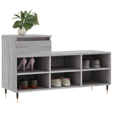 Shoe Cabinet Grey Sonoma 102x36x60 cm Engineered Wood 831362