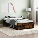Bed Frame without Mattress Smoked Oak 100x200 cm 3203835