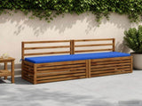 2-Piece Bench Cushions SOEST 100% Polyester Royal Blue 949113
