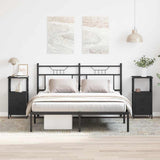 Bedside Cabinet with Drawer 2 pcs Black Oak 34 x 35.5 x 70 cm 862920