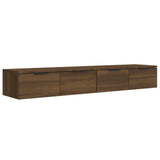 ZNTS Wall Cabinets 2 pcs Brown Oak 68x30x20 cm Engineered Wood 3115899