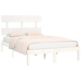 Bed Frame without Mattress White 160x200 cm Solid Wood 3104684