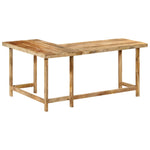 ZNTS Desk 165x110x75 cm Solid Wood Mango 353334