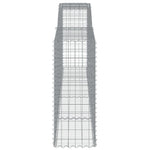 Arched Gabion Baskets 10 pcs 400x50x120/140 cm Galvanised Iron 3147017