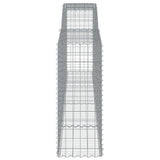 Arched Gabion Baskets 10 pcs 400x50x120/140 cm Galvanised Iron 3147017