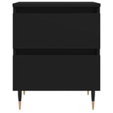 Bedside Cabinet Black 40x35x50 cm Engineered Wood 826862